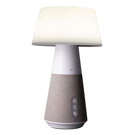 OttLite Entertain LED Speaker Lamp, 11 in. White with Bluetooth Speaker ...