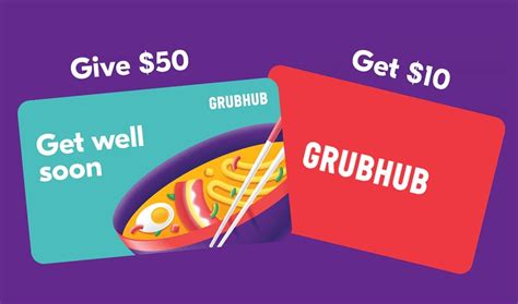 (EXPIRED) Grubhub: Get Free $10 Bonus Card When Buying $50 Gift Card ...