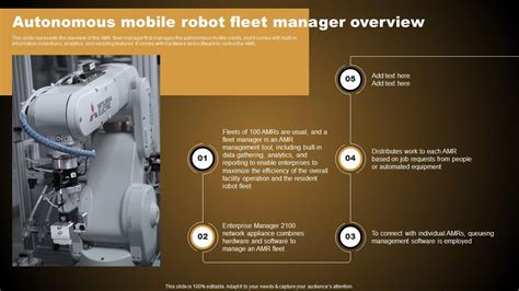 Autonomous Mobile Robot Fleet Overview Types Of Autonomous Robotic ...