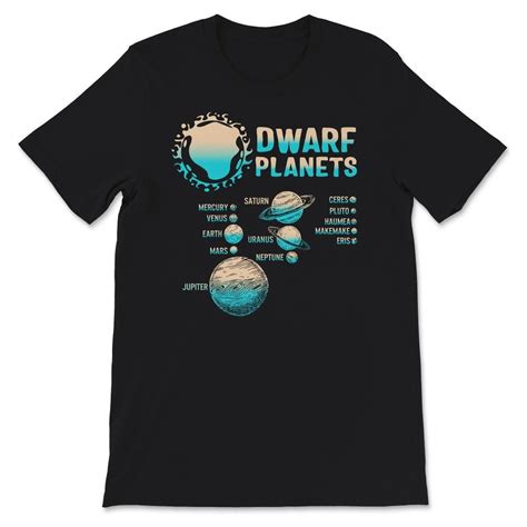 Solar System Planets, Solar System Dwarf Planets, Science Space Shirt, Astronaut T-Shirt, Dwarf ...