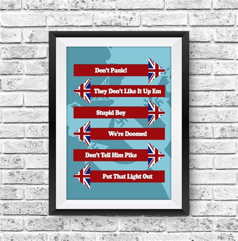 Dad's Army Print Dad's Army Poster Funny Quotes | Etsy