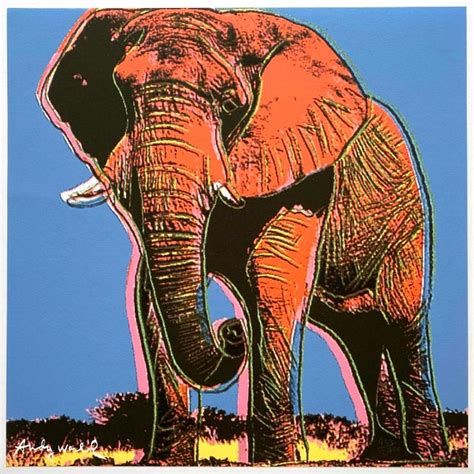 Andy Warhol Vintage 1986 Limited Edition Endangered Species Large Fine ...