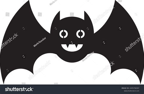 Halloween Bat Silhouette Vector Design Isolated Stock Vector (Royalty Free) 2205758187 ...