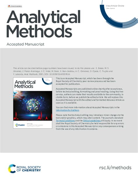 (PDF) Analytical applications of single particle inductively coupled plasma mass spectrometry: A ...