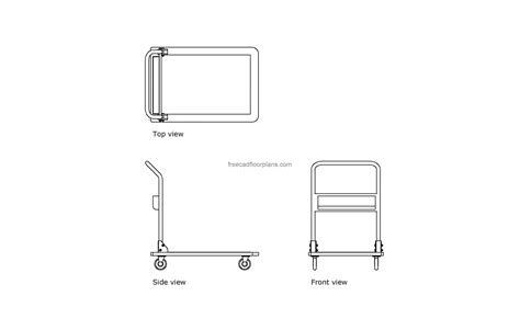 Transport Cart - Free CAD Drawings
