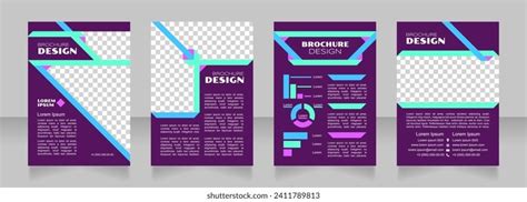 Production Efficiency Purple Blank Brochure Design Stock Vector (Royalty Free) 2411789813 ...