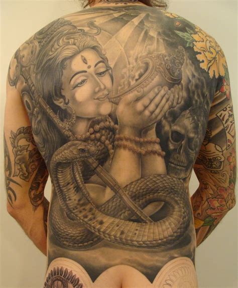 Hindu Shiva Tattoo On Back Body Photo - 5 | Amazing Tattoo ... (con ...