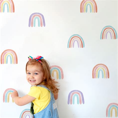 Rainbow Wall Stickers – 36 Stickers - MoshiMoshi