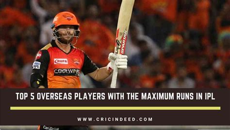 Top 5 Overseas Players with Most Runs in the IPL - CricIndeed