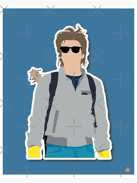 "Baseball Bat Steve Harrington Blue Background - Stranger Things" Poster for Sale by ...