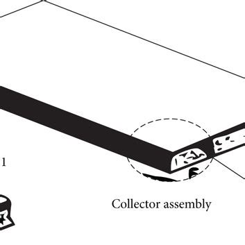 Solar Flat Plate construction showing its various components: (a ...