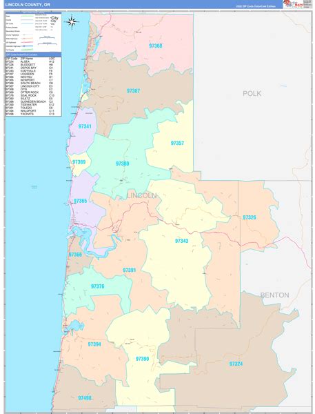 Maps of Lincoln County Oregon - marketmaps.com