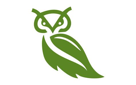 Green Owl Abstract Logo Template #181326 - TemplateMonster