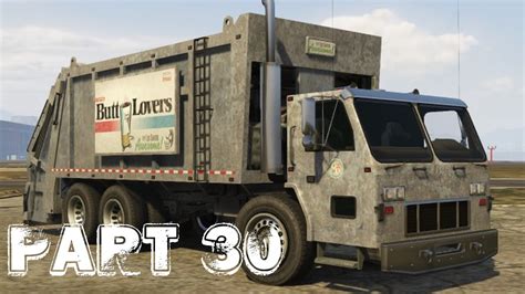 GTA V/GTA 5 - PS4 Gameplay Walkthrough Part 30 - Trash Truck Mission ...