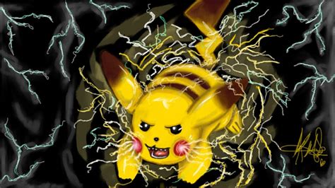 Pikachu Use Thunderbolt by peachy15 on DeviantArt