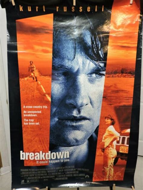 Breakdown Movie Poster Double sided 40 x 27 1997 | eBay