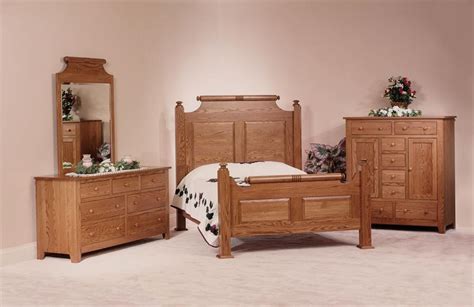 Holmes County Oak Wood Bedroom Set - Amish Made