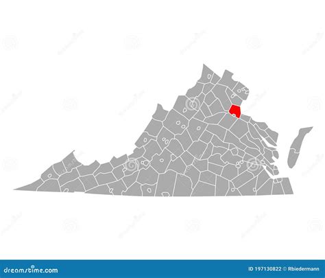 Map of Stafford in Virginia Stock Vector - Illustration of region ...