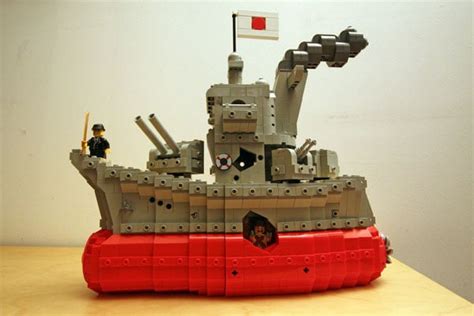 LEGO Yamato Sinking - The Awesomer