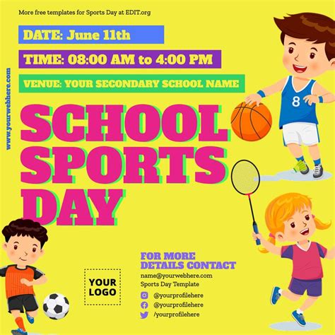 Sports Day Poster Template