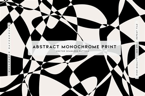 Abstract Monochrome Print - Design Cuts