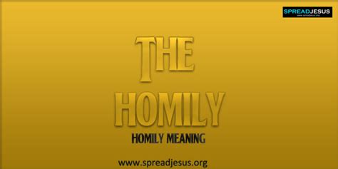 Homily 7 Nouns With The Meaning Of Homily Sentence