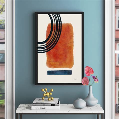 Mercury Row® Geo Abstract III Framed On Canvas Bold Art & Reviews | Wayfair