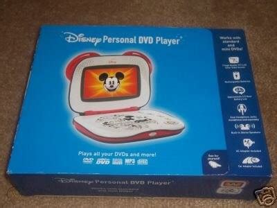 Disney Portable Mickey Mouse DVD Player 7âe Screen - NEW | #35102001