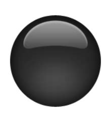 Ios Emoji Medium Black Circle