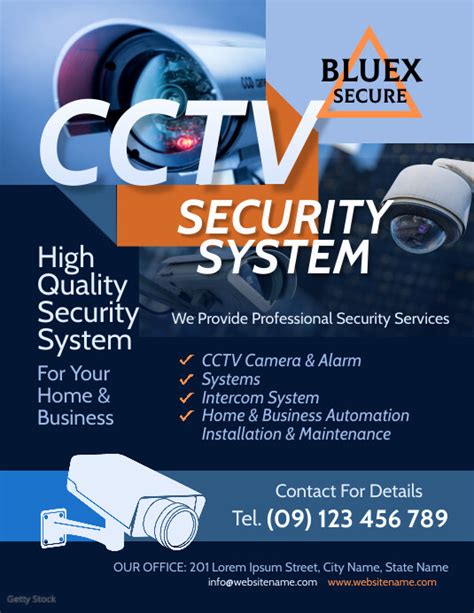 CCTV & Security Services Flyer Template | PosterMyWall