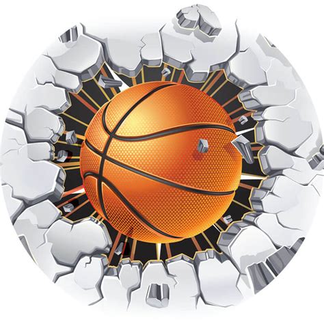 Basketball Round Backdrop Sports Themed Party Photography Backdrop – ubackdrop