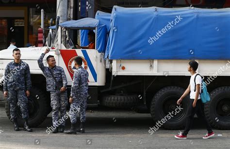 Philippine Coast Guard Personnel Sent Provide Editorial Stock Photo ...