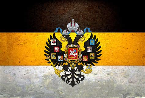 Russian imperial flag and eagle Russia Digital Art by Vlad Meytin - Pixels