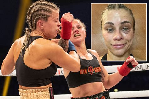 Paige VanZant suffers shock loss on bare-knuckle boxing debut as Britain Hart beats ex-UFC star ...