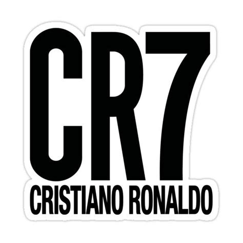 the cr7 logo is shown in black and white