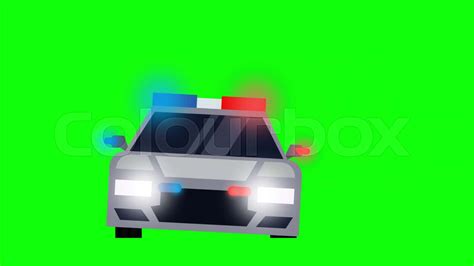 Animated police car in high speed pursuit. | Stock video | Colourbox