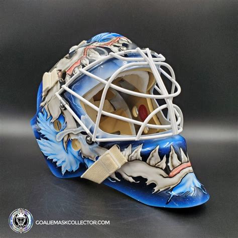 Ilya Samsonov Goalie Mask Unsigned 2023-2024 Mad Dog Toronto Tribute ...