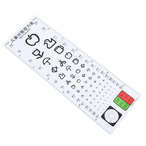 Buy Eye Visual Acuity Chart Chart Wall Chart Low Vision Eye Chart Pocket Eye Chart for Eye Eye ...