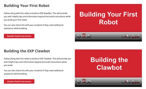 A Guide to Types of Available Curriculum for VEX EXP – VEX Library