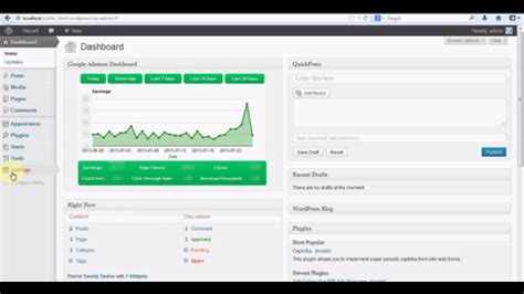 Earnings Dashboard for Google Adsense - Wordpress Plugin - YouTube