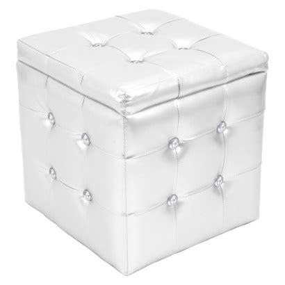 silver ottoman | Square storage ottoman, Square pouf ottoman, Pouf ottoman