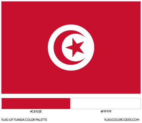 Tunisia flag color codes