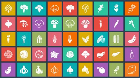 100 Vegetable Vector Icons in Ai Format