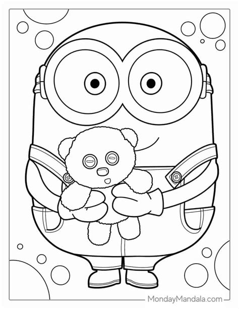 Coloring Pages Minions Bob