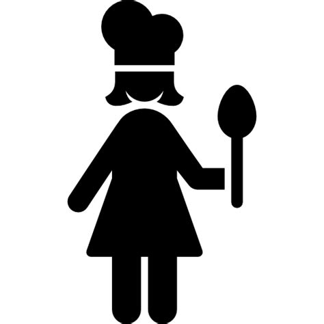 Female cook icon