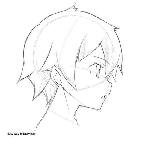 Einfache Möglichkeit, Haare zu zeichnen Anime Head Reference Drawing ...