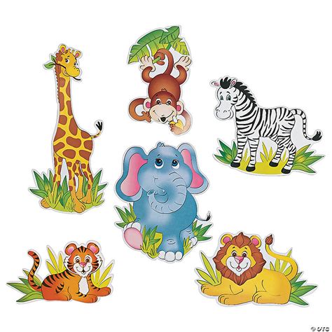 Jumbo Zoo Animal Cutouts