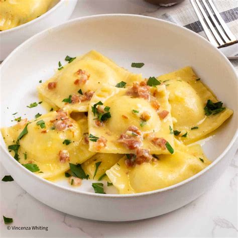 Ravioli Carbonara - Authentic Italian Recipe