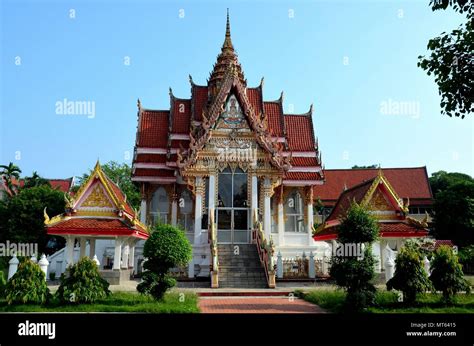 Thai Buddhist temple and gardens Hat Yai Songkhla Thailand Stock Photo ...