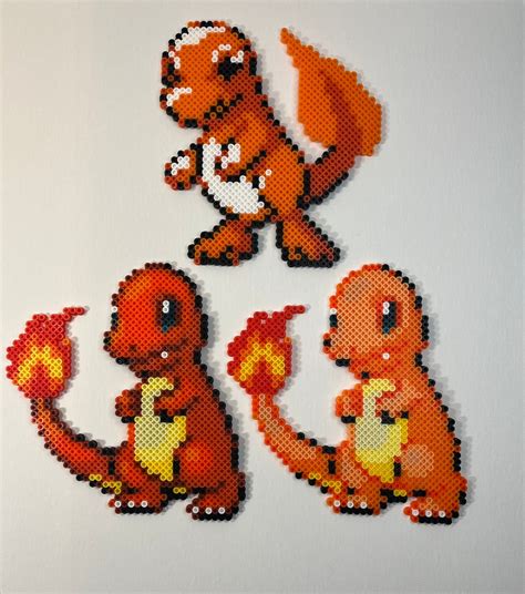 Charmander Pixel Art - Etsy